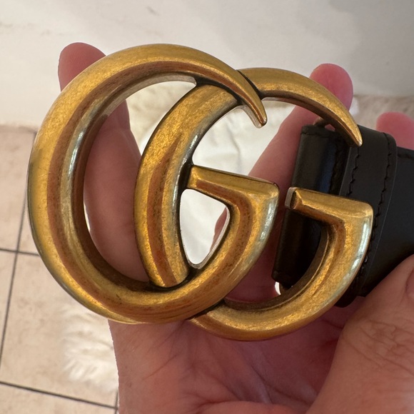 Gucci Black Leather Belt main image 5